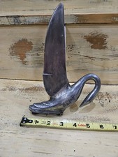 Vintage Packard Hood Ornament Chrome Swan As Is Vintage Packard Hood Ornament Chrome Swan As Is