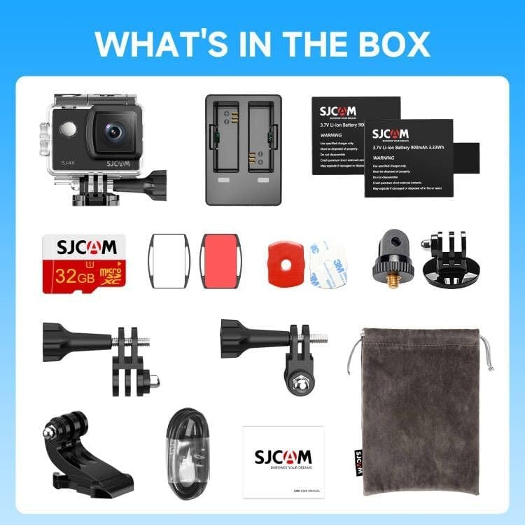 4K Wifi Action Camera Waterproof Vlog Sports Selfie Premium For INSTA 360 Go Pro