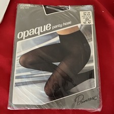 VTG Nos Primrose Opaque Pantyhose Brown 5'0"-5'10" 100-150 lbs Woolworth Dept055