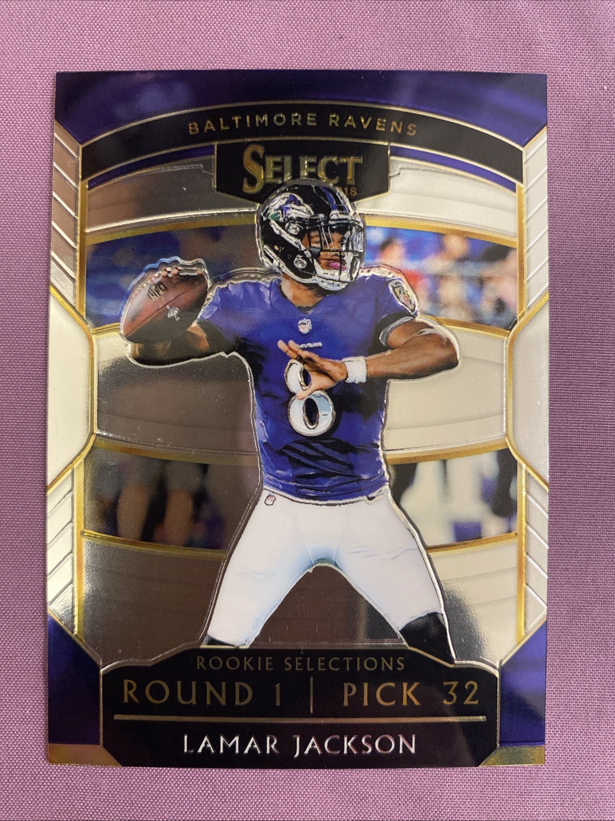 2018 Panini Select - Rookie Selections Lamar Jackson #RS-12 (RC) Rookie Card
