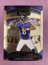 2018 Panini Select - Rookie Selections Lamar Jackson #RS-12 (RC) Rookie Card. rookie card picture