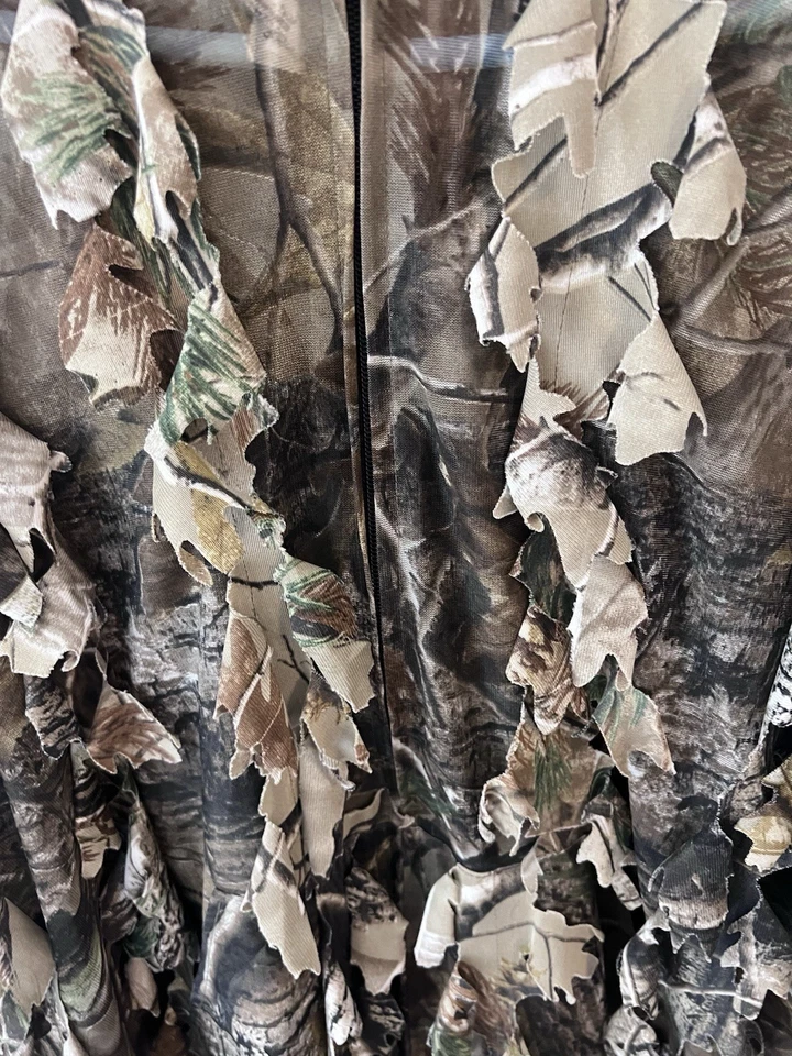 Real Tree Underbrush Camo Jacket Men's L/XL Hooded W/Mask Hunting - Image 2 of 4