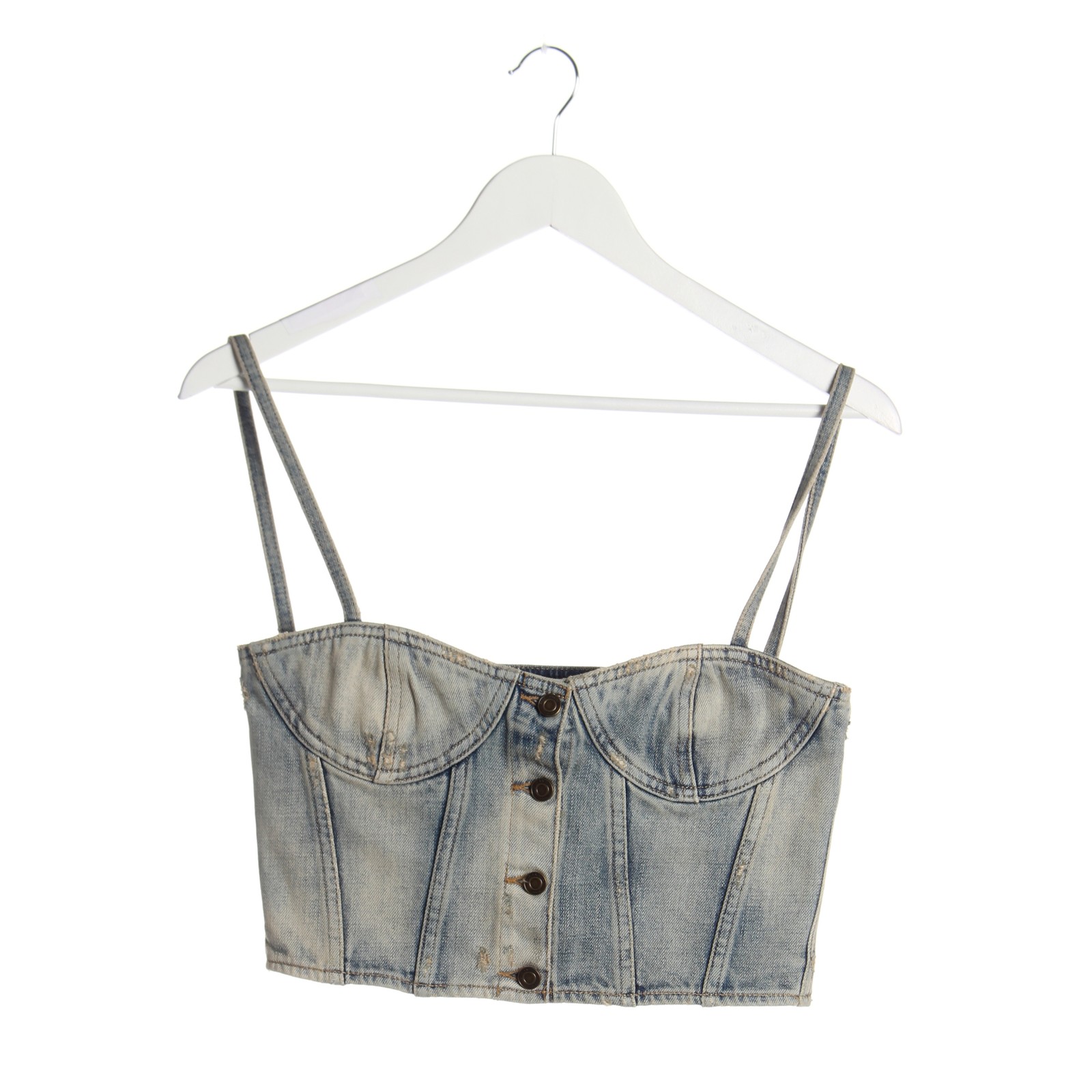 Top Saint Laurent blu grigio 34 FR 36