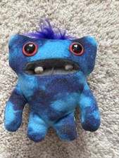 Zuru Fuggler Funny Ugly Monster BABY FUGG WIDE EYED BLUE 3.5" MINI PLUSH No Tag