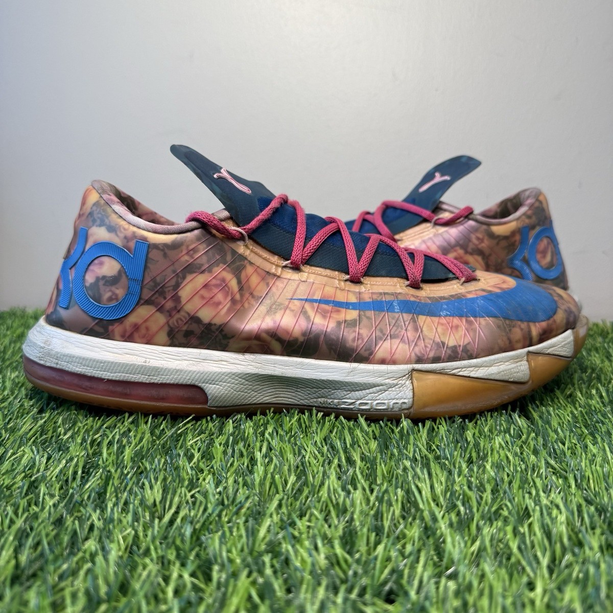 Nike KD 6 VI Supreme Aunt Pearl Pink Blue Size 13 Sneakers Shoes