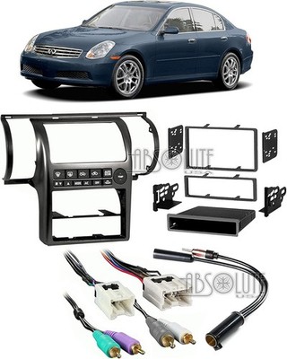 Absolute USA ABS99-7604B Fits Infiniti G35 Sedan 03-04 Aftermarket Stereo