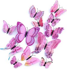 OPSEAM Butterfly Wall Decor 24/48 PCS, 3D Butterflies Stickers for Party