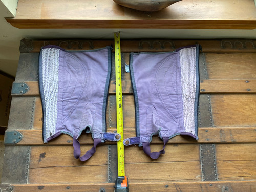 Used Dublin Purple Horse Back Riding Half Chaps, Child Large