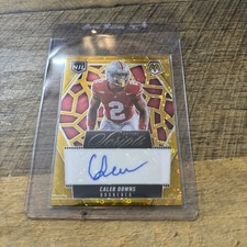 2025 Mosaic Caleb Downs NIL Gold Future Scripts Autograph #09/10 Disco
