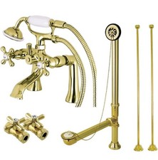 Kingston Brass Vintage Wall Mounted Clawfoot Tub Filler Faucet Package Cck265PB