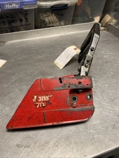 OEM GOOD USED JONSERED 670 CHAINSAW CHAINSIDE COVER W/BRAKE 504 07 11-09