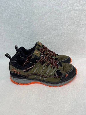 Fila Evergrand TR Trail Running Shoes Mens 10 Black Green Performance Sneakers