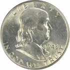 1948 Franklin Silver Half Dollar AU Uncertified #301
