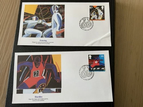 Great Britain 1991 #1378-1381 Sports - 5 Fleetwood FDCs