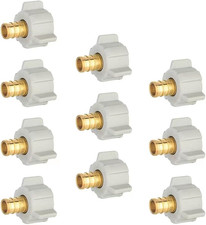  Pack of 10 EFIELD 1/2" Pex X 1/2" Female NPT Swivel Adapter Brass Crimp Brass