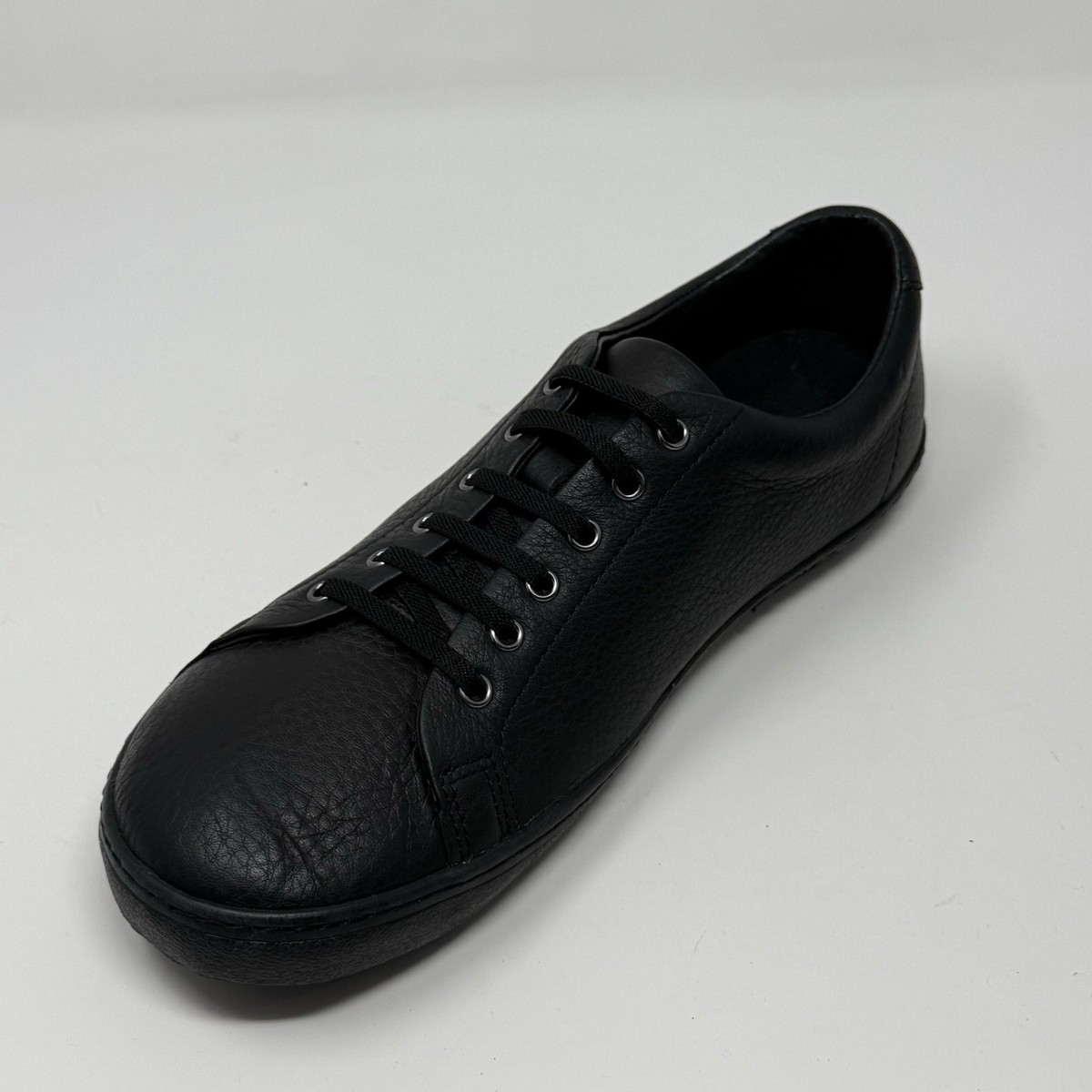 Birchbury Bramfords Barefoot Shoes Men 11 EU 43 Black Leather Round Toe Lace Up Birchbury Bramfords Barefoot Mens 11 Black Leather Sneakers  main image 4