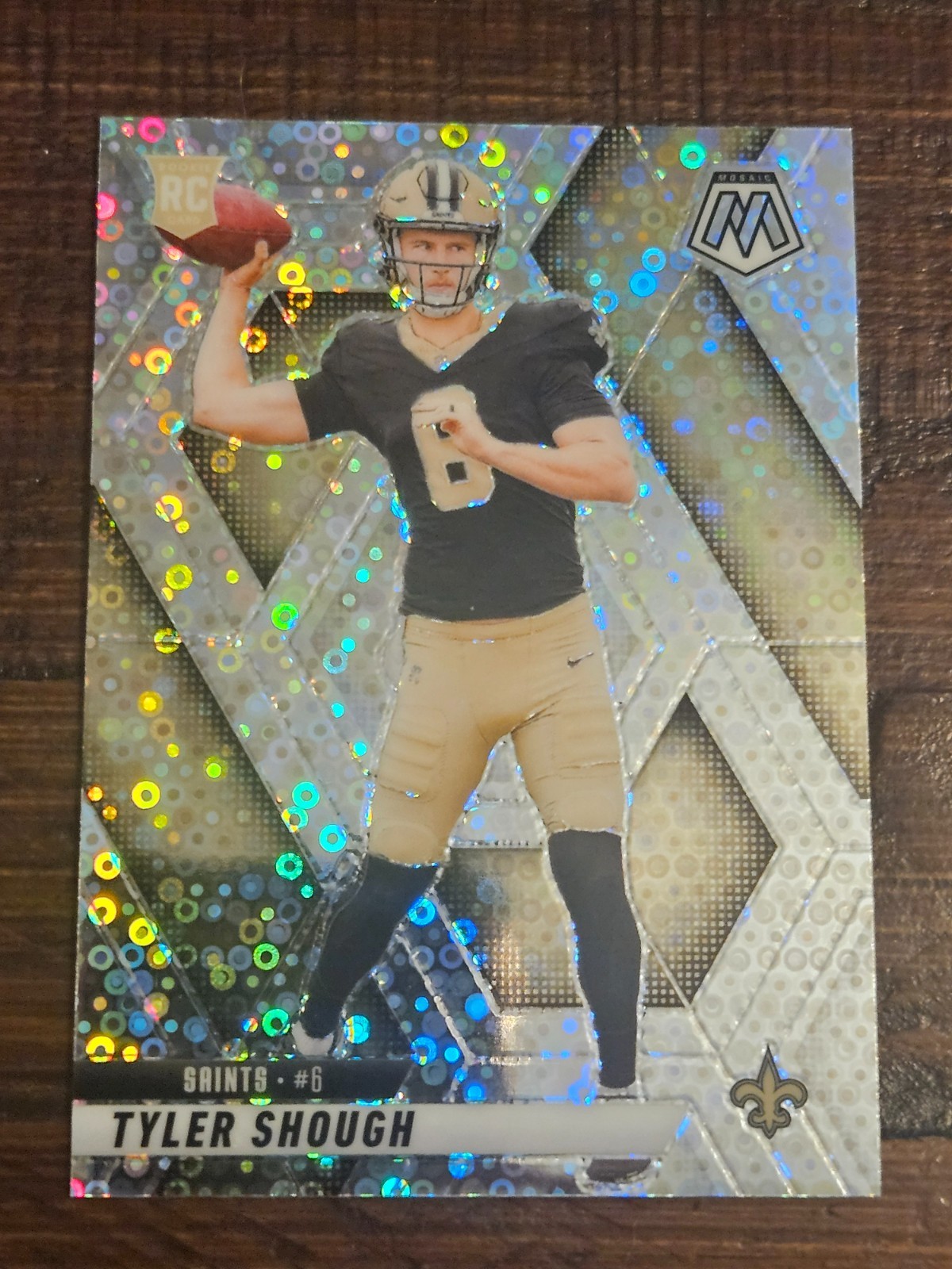 2025 Panini Mosaic Tyler Shough -No Huddle Disco (RC) #312 SP