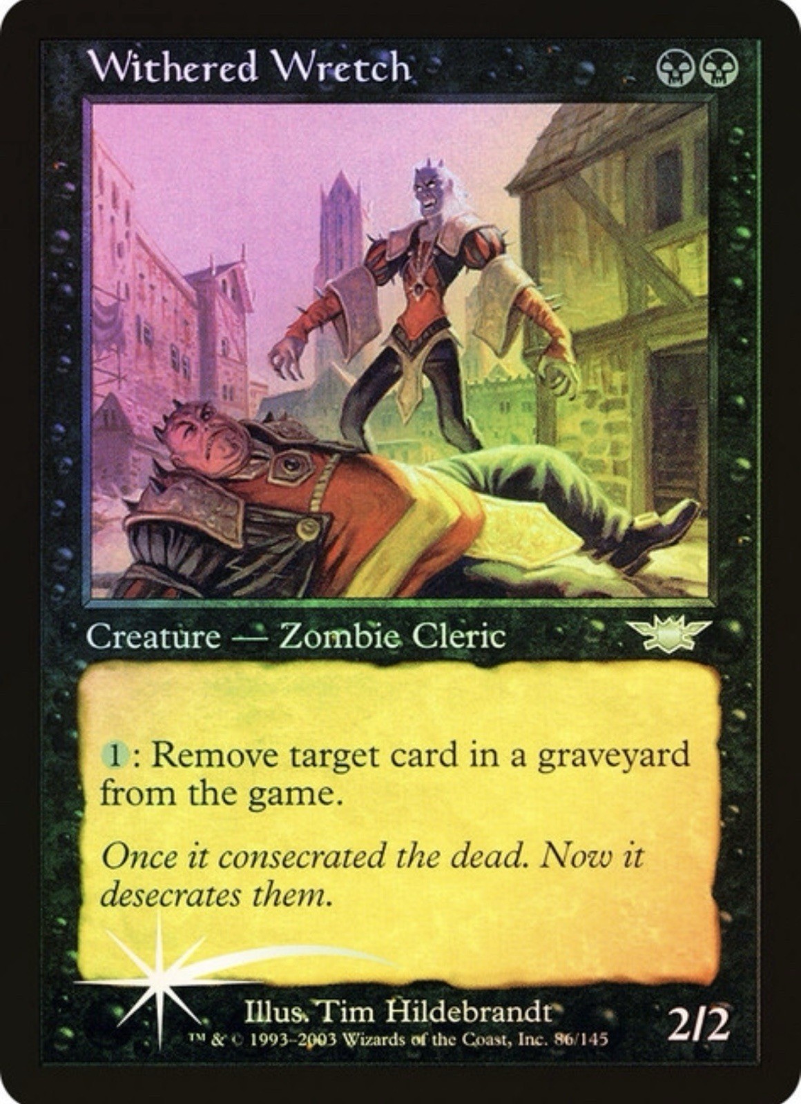 MTG x1 FOIL WITHERED WRETCH 1x NM Legions LGN #86 (Free Shipping!) EDH Magic