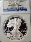 Photo of a 2011-W American Silver Eagle Proof from an eBay listing that sold on Jul 15, 2026