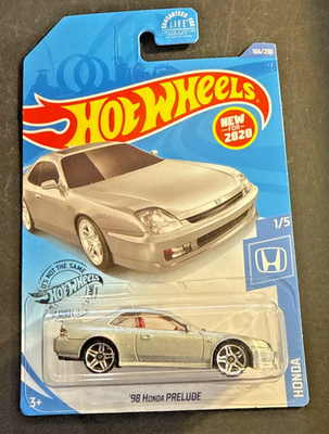 #ad Hot Wheels ‘98 Honda Prelude #166 HW #x27;20 Honda 1 5 Silver VHTF $5.99