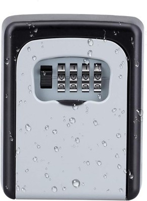 Outdoor Key Safe Lock Box 4 Digit Combination Wall Mounted Weatherproof Secure