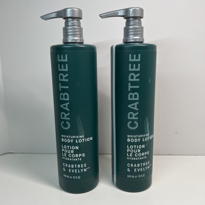 Crabtree & Evelyn (2 PACK) Moisturizing Body Lotion 15fl. (443ML)  NEW!