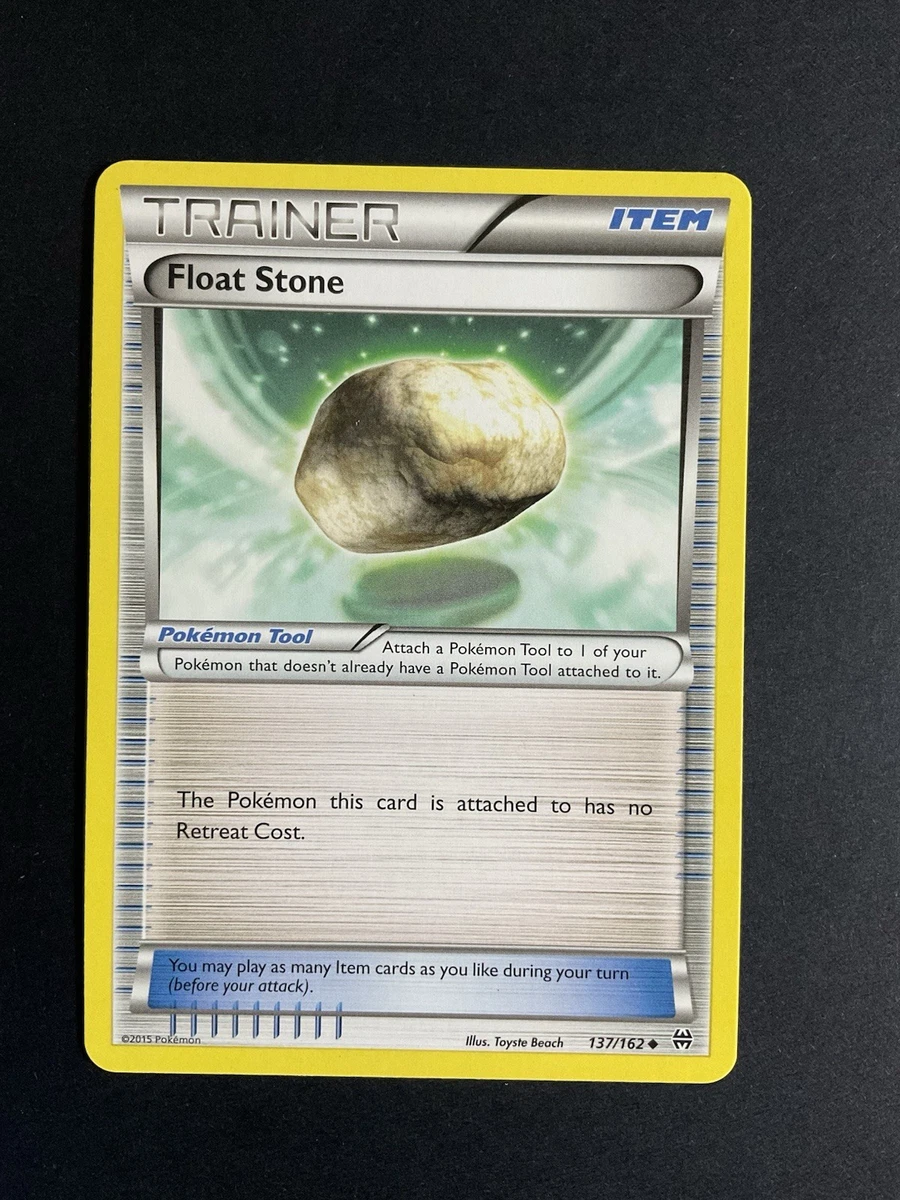 float stone pokemon card Float Stone 137/162 Reverse Holo XY Breakthrough Pokemon Card NM