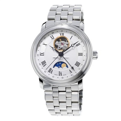 Armbanduhr Frederique Constant Herr Ladies Automatic Double Heart Beat in Stahl 
