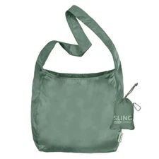 Sling rePETe + Refine | Eco-friendly Messenger-Style Reusable Tote Bag Sage