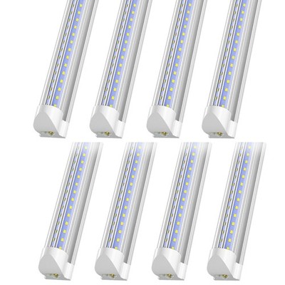 8 Pack 3FT LED Shop Light Fixtures 30W Linkable 6500K Ceiling Tube Light Bulbs