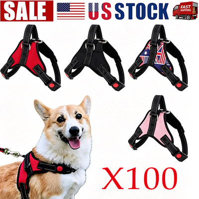 No Pull Dog Pet Harness Adjustable Control Vest Dogs Reflective XS S M Large XXL