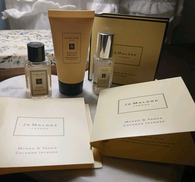 Jo Malone Wood Sage & Sea Salt Cologne, Body Wash Minis  + 3 Samples