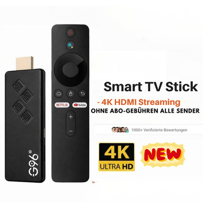 Smart TV Stick - 4K HDMI Streaming | Ohne Abo-Gebühren | Alle Sender