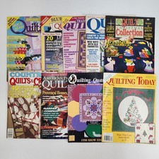 Vtg 80s - 90s Lot 9 Quilting Magazine Issues Patterns Patchwork Quilt Projects 