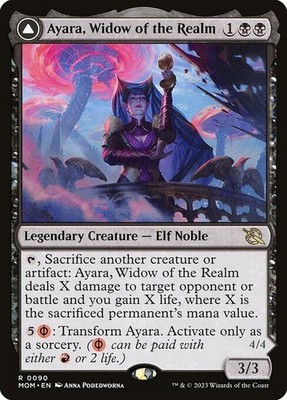 Ayara, Widow of the Realm // Ayara, Furnace Queen - Non-Foil - MOM - 90 | MTG Ca