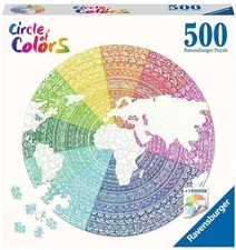 NEW Ravensburger 500 Pieces Jigsaw Puzzle Circle Of Colors Mandala
