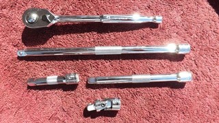 MATCO MINT! SILVER EAGLE "NEW STYLE" 3/8" DRIVE 5 PIECE RATCHET SET!