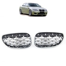 Frontgrill in gl�nzendem Schwarz und Chrom, f�r BMW 5er E60 E61 2003-2010