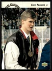 1992-93 UPPER DECK CHRIS PRONGER RC ROOKIE HOCKEY CARD # 591 Rare Mint BV