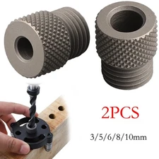 2PCS Self Centering Drill Guide Locator Jig Carbon Steel for Woodworking Drill