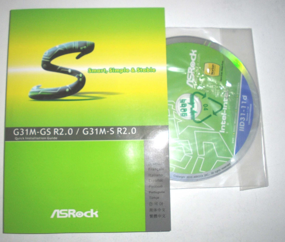 DRIVER CD + MANUALE ASROCK G31M-GS R2.0 | EBay