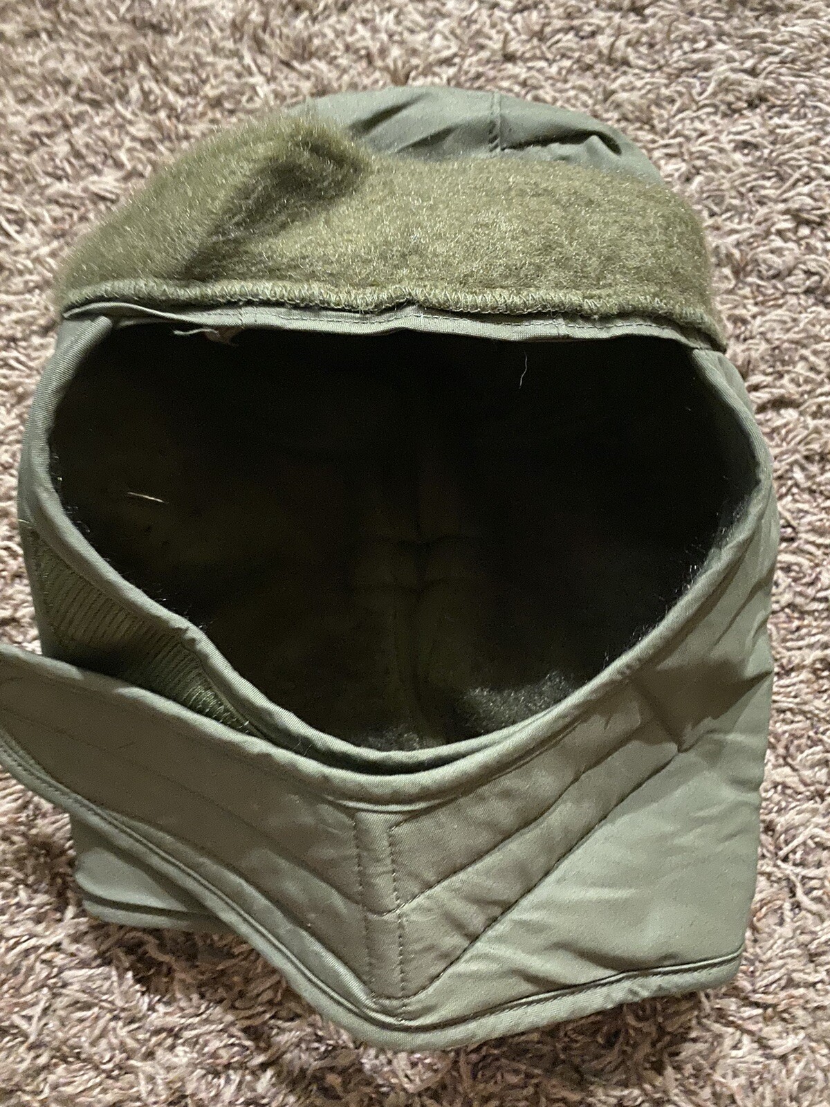 NEW US Military Cold Weather Insulating Helmet Liner Cap Hat OD Green
