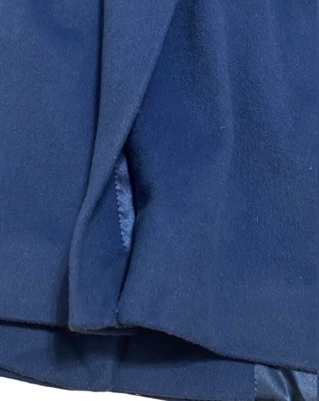 Pendleton Coat Long Button Down Blue Wool - image 7