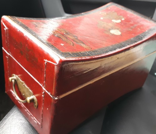 Antique Chinese C-1900's Pillow Box - Picture 4 of 11