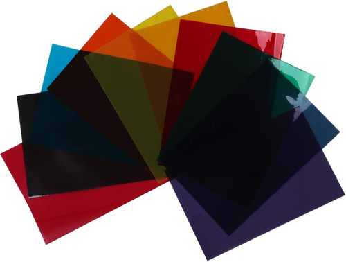10Colors Bundle Pack Colorful Transparent Window Film Self Adheisve Glass Decora