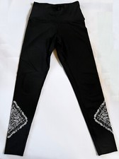 PINK Victoria's Secret Ultimate Black Active Full Length Leggings Size SMALL EUC