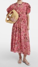 Ulla Johnson Eden Floral Puff-Sleeve Dress NWOT