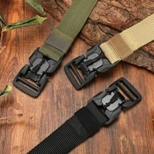 NEW Military Equipment Combat Tactical Belt for Men US Army Training Nylon Magne
