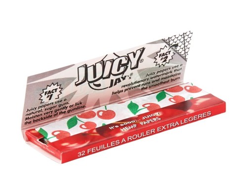 Box of 24 Juicy Jays Very Cherry 1 1/4 Size Flavoured Rolling Paper Smoking Herb - 第 4/4 張圖片