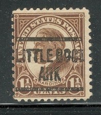 Sc # 633 ~ 1 1/2 cent Warren G. Harding Issue, Precancel,  LITTLE ROCK ARK
